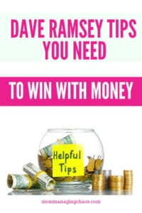If you are trying to budget your money, pay of debt, or save money, check out these tips to start winning with your money, today!