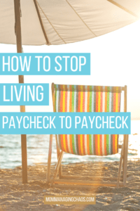How to Stop Living Paycheck to Paycheck Picture at the Beach