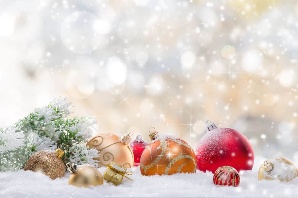 Abstract Christmas background, close-up.