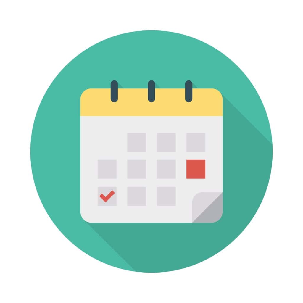 vector of a calendar