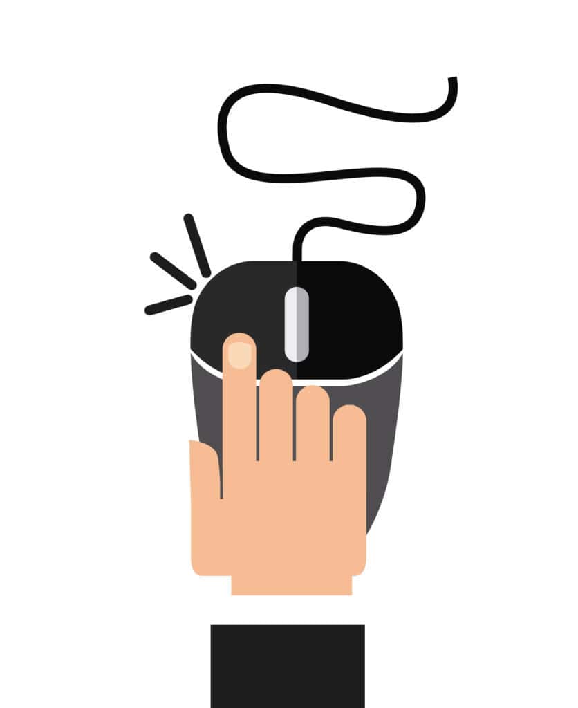 mouse computer design, vector illustration